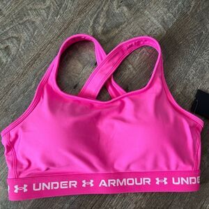 Under Armour Mid Cross-back Sports Bra-Size 1X